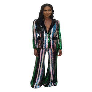 Jovani Multicolor Sequin Pantsuit – Show-Stopping Glam
