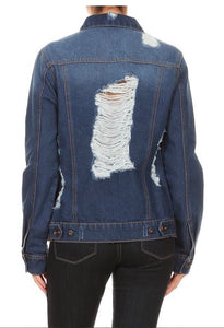 Shredded Denim Jacket