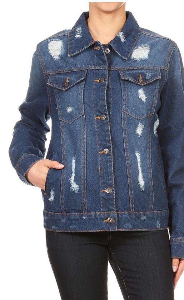 Shredded Denim Jacket