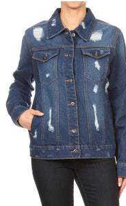 Shredded Denim Jacket