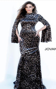 Jovani leopard dress