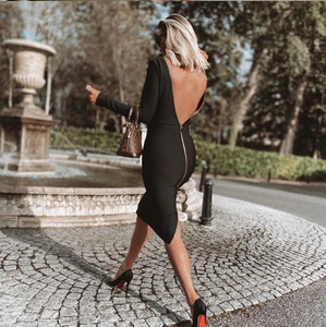 Zipper Bandage Dress