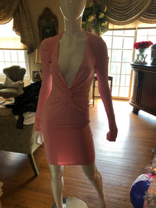Pink Backless Dress