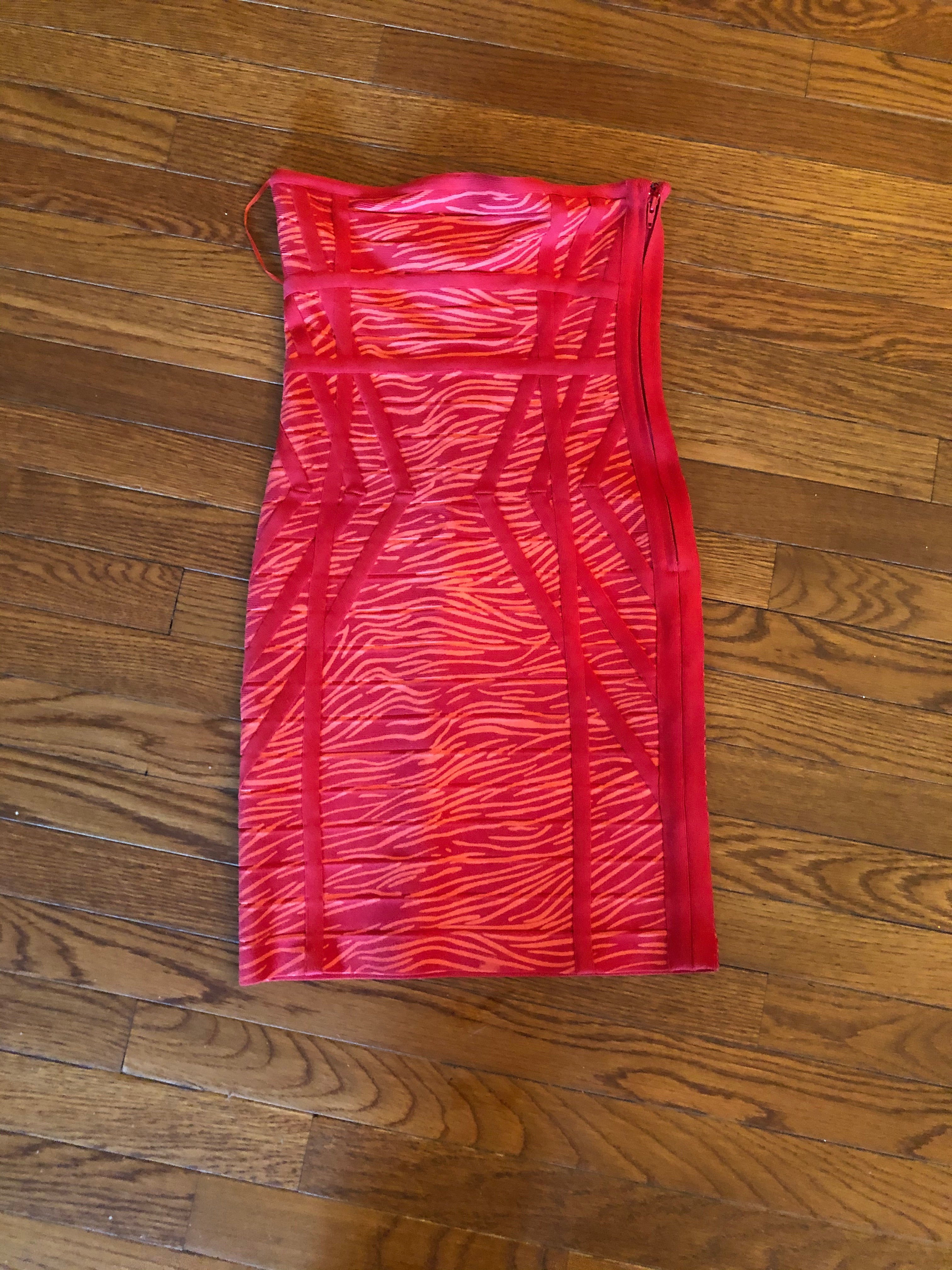 Strapless Red Bandage Dress