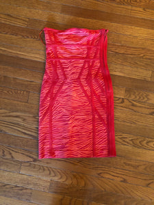 Strapless Red Bandage Dress