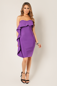 Ruffle Bandage Dress